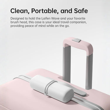 Wave Electric Toothbrush Travel Case White Durable Hygienic Protective Compact Box