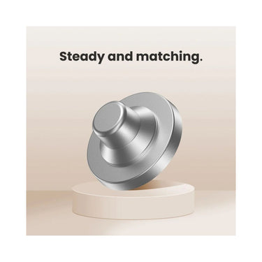 Magnetic Wall Mount Bracket Silver Hair Dryer Holder Space Saving Adhesive Installation